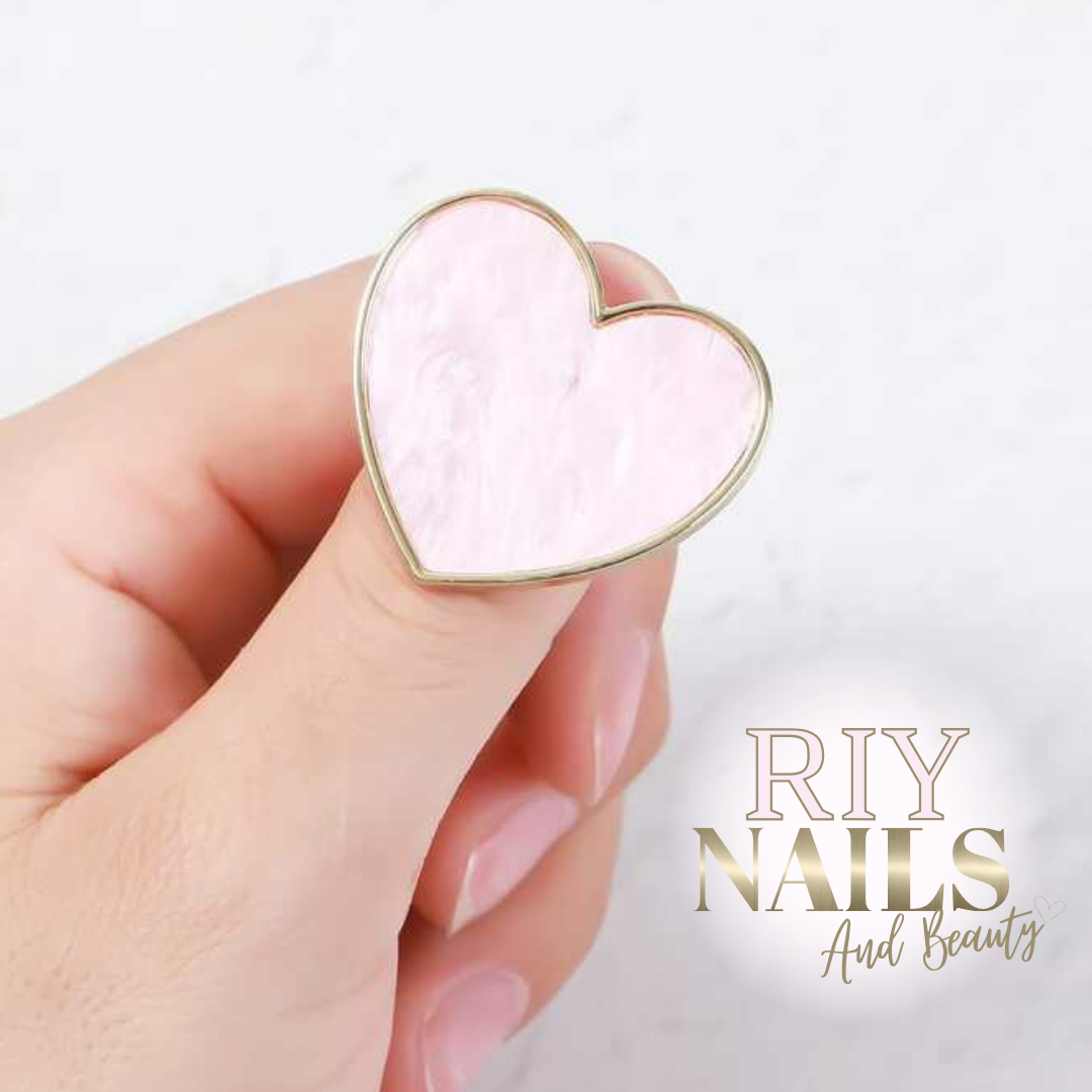 Heart Nail Art Ring