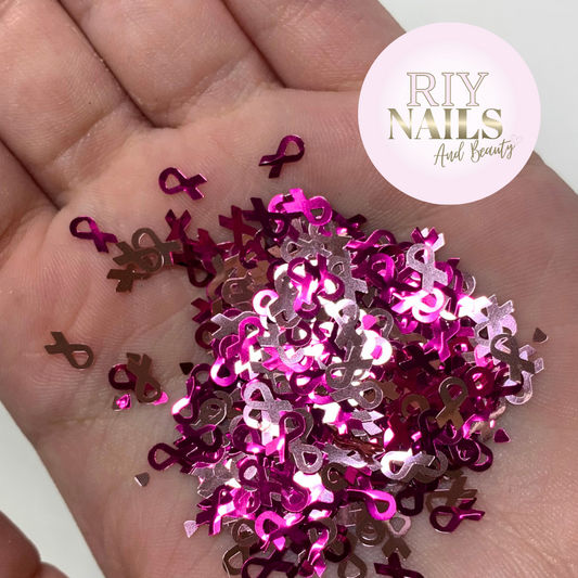 Pink Ribbon Glitter