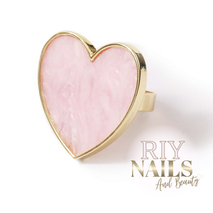 Heart Nail Art Ring